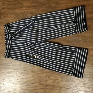 Banana Republic cropped striped pants